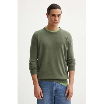 American Vintage pulover de lana barbati, culoarea verde, light, MRAX18AH24