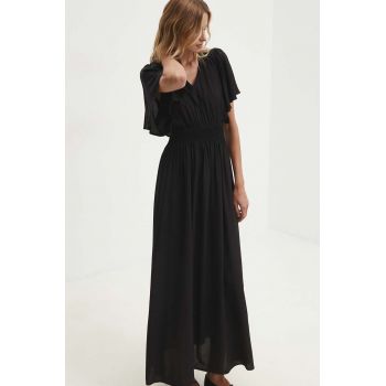 Answear Lab rochie culoarea negru, maxi, evazati