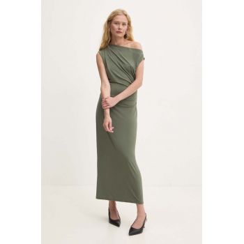 Answear Lab rochie culoarea verde, maxi, mulata