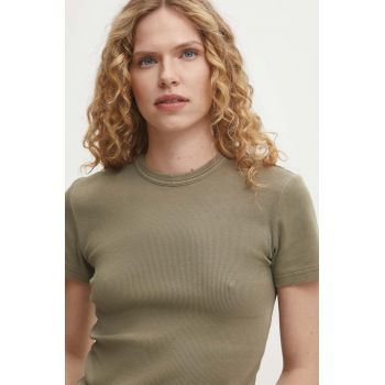 Answear Lab tricou femei, culoarea verde