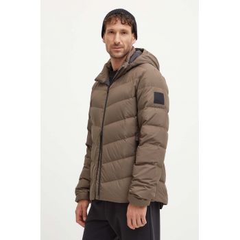 Jack Wolfskin geaca de puf Colonius barbati, culoarea gri, de iarna, 1207431