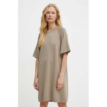 Max Mara Leisure rochie culoarea bej, mini, oversize, 2426326017600