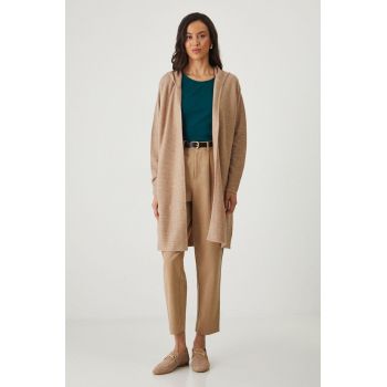 Medicine cardigan femei, culoarea bej, light