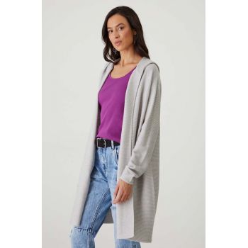 Medicine cardigan femei, culoarea gri, light