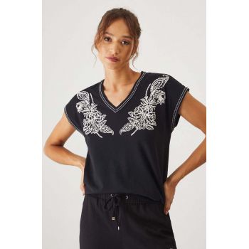 Medicine tricou femei, culoarea negru