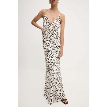 MSGM rochie culoarea bej, maxi, mulata, 3741MDA42.247663