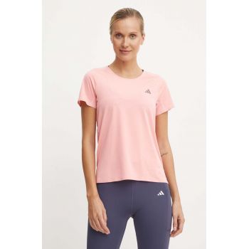 adidas Performance tricou de antrenament Adizero culoarea roz, IW3216