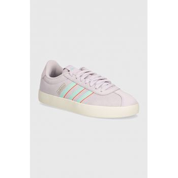 adidas sneakers din piele intoarsă Vl Court culoarea violet, IF4468