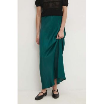 Answear Lab fusta culoarea verde, maxi, drept