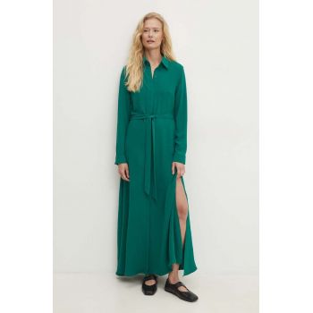 Answear Lab rochie culoarea verde, maxi, evazati