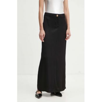 BA&SH fusta culoarea negru, maxi, drept, 1H24JESS