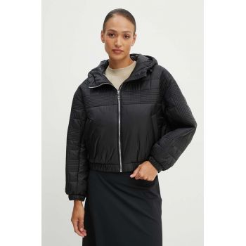 BOSS geaca femei, culoarea negru, de iarna, oversize, 50518851