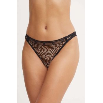 Chantelle chiloti brazilieni culoarea negru, transparent, C018G0