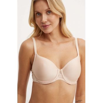 Chantelle sutien culoarea bej, satin, neted, C911N3