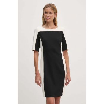 Dkny rochie culoarea bej, mini, drept, DD4E189A