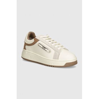 Emporio Armani sneakers culoarea bej, X3X024 XR222 C680