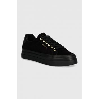 Gant sneakers din piele intoarsă Avona culoarea negru, 29533678 G00