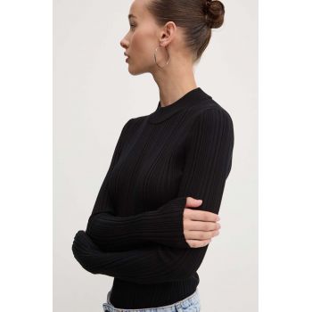 HUGO pulover femei, culoarea negru, light, cu turtleneck, 50518311