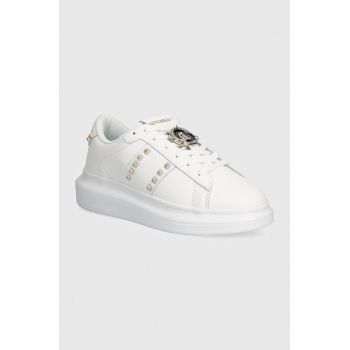 Just Cavalli sneakers din piele culoarea alb, 77RA3SB3