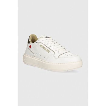 Love Moschino sneakers culoarea alb, JA15144G1LJC210A