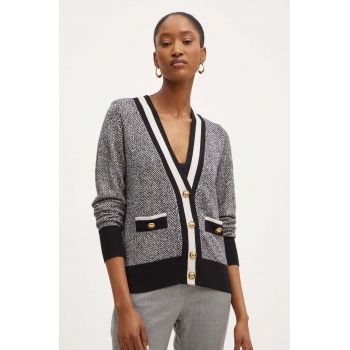 Luisa Spagnoli cardigan din lana MALTE culoarea gri, 58393