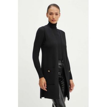 Luisa Spagnoli cardigan din lana MENNA culoarea negru, light, 58422