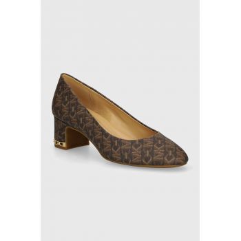 MICHAEL Michael Kors pumps June culoarea maro, cu toc drept, 40T4JUMP1B 212