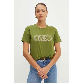 MICHAEL Michael Kors tricou femei, culoarea verde, MT4519LANU