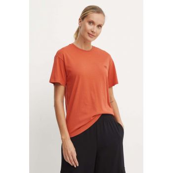 Napapijri tricou din bumbac S-Nina femei, culoarea portocaliu, NP0A4H87R1B1