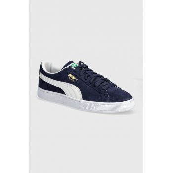 Puma sneakers din piele intoarsă Suede Classic culoarea albastru marin, 399781