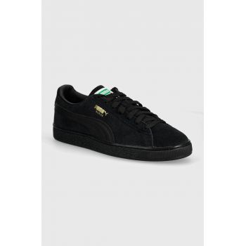 Puma sneakers din piele intoarsă Suede Classic culoarea negru, 399781