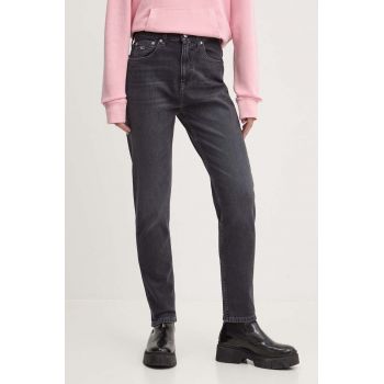 Tommy Jeans jeansi femei, culoarea negru, DW0DW19249