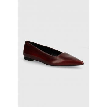 Vagabond Shoemakers balerini de piele HERMINE culoarea bordo, 5733-018-47