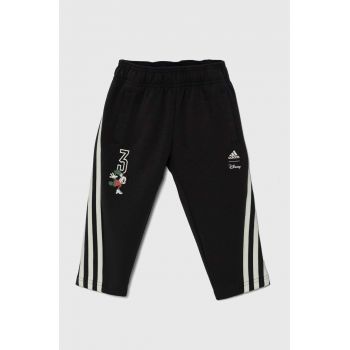 adidas pantaloni de trening pentru copii LK DY MM PNT culoarea negru, modelator, IV9627