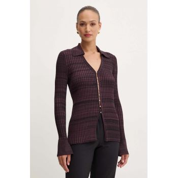 BOSS cardigan femei, culoarea violet, light, 50518366