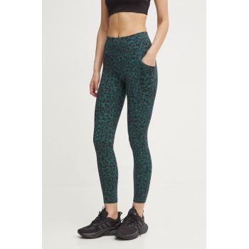 Dkny colanti femei, culoarea verde, modelator, DP4P3491