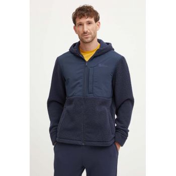 Jack Wolfskin geaca Felslicht barbati, culoarea negru, de tranzitie, 1711141