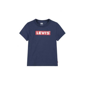 Levi's tricou copii BOXTAB TEE culoarea albastru marin, cu imprimeu, 8EJ764