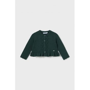 Mayoral cardigan bebe culoarea verde, light, 2326