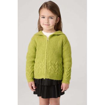 Mayoral cardigan copii culoarea verde, 4367