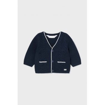 Mayoral Newborn cardigan din amestec de lână pentru bebeluși culoarea albastru marin, light, 2308