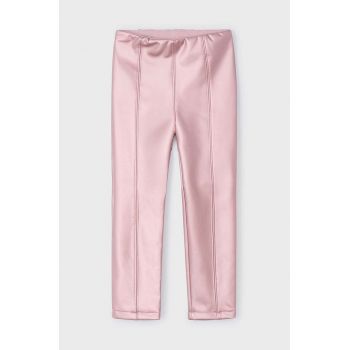 Mayoral pantaloni copii culoarea roz, neted, 4701