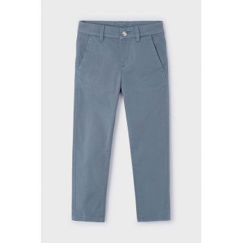 Mayoral pantaloni de bumbac pentru copii culoarea gri, neted, 513