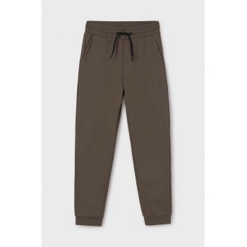 Mayoral pantaloni de trening pentru copii culoarea verde, neted, 705