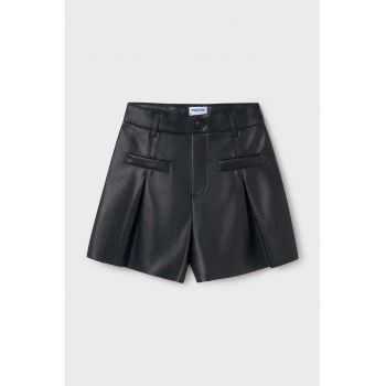 Mayoral pantaloni scurti copii culoarea negru, neted, 7213