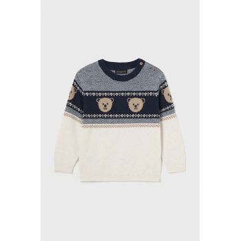 Mayoral pulover din amestec de lână pentru bebeluși culoarea albastru marin, 2311