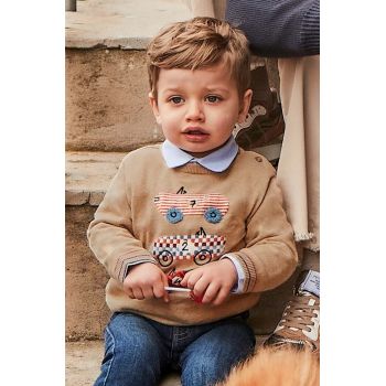 Mayoral pulover din amestec de lână pentru bebeluși culoarea bej, 2313