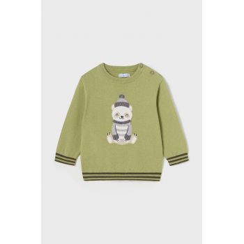 Mayoral pulover din amestec de lână pentru bebeluși culoarea verde, 2313
