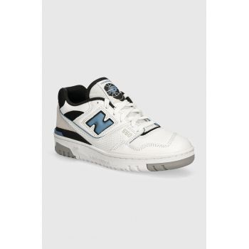 New Balance sneakers 550 culoarea alb, BB550ESF