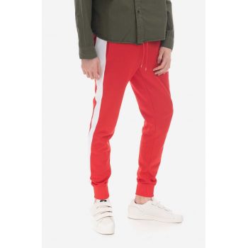 Puma pantaloni de trening culoarea roșu, cu imprimeu 530098.11-red